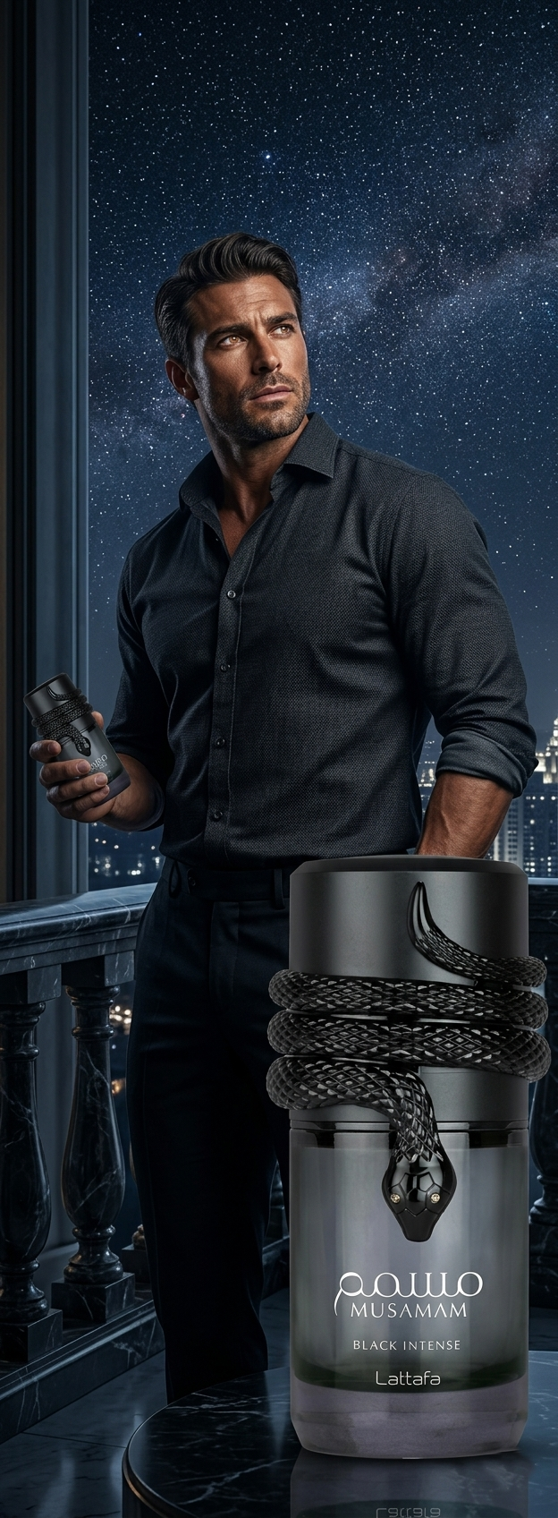 Musaman Black Lattafa perfume árabe original para hombre 100ml EDP